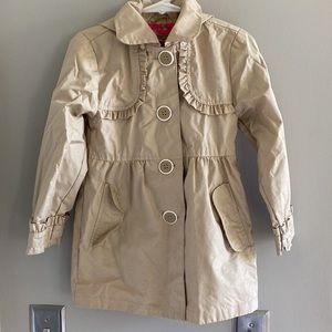 Girls Trench Style Raincoat